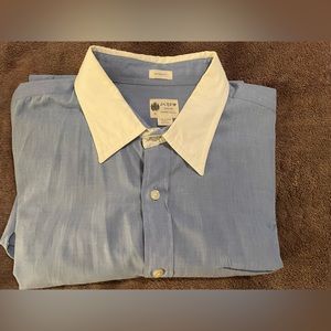 J. Crew Contrast Collar Dress Shirt Mens Large